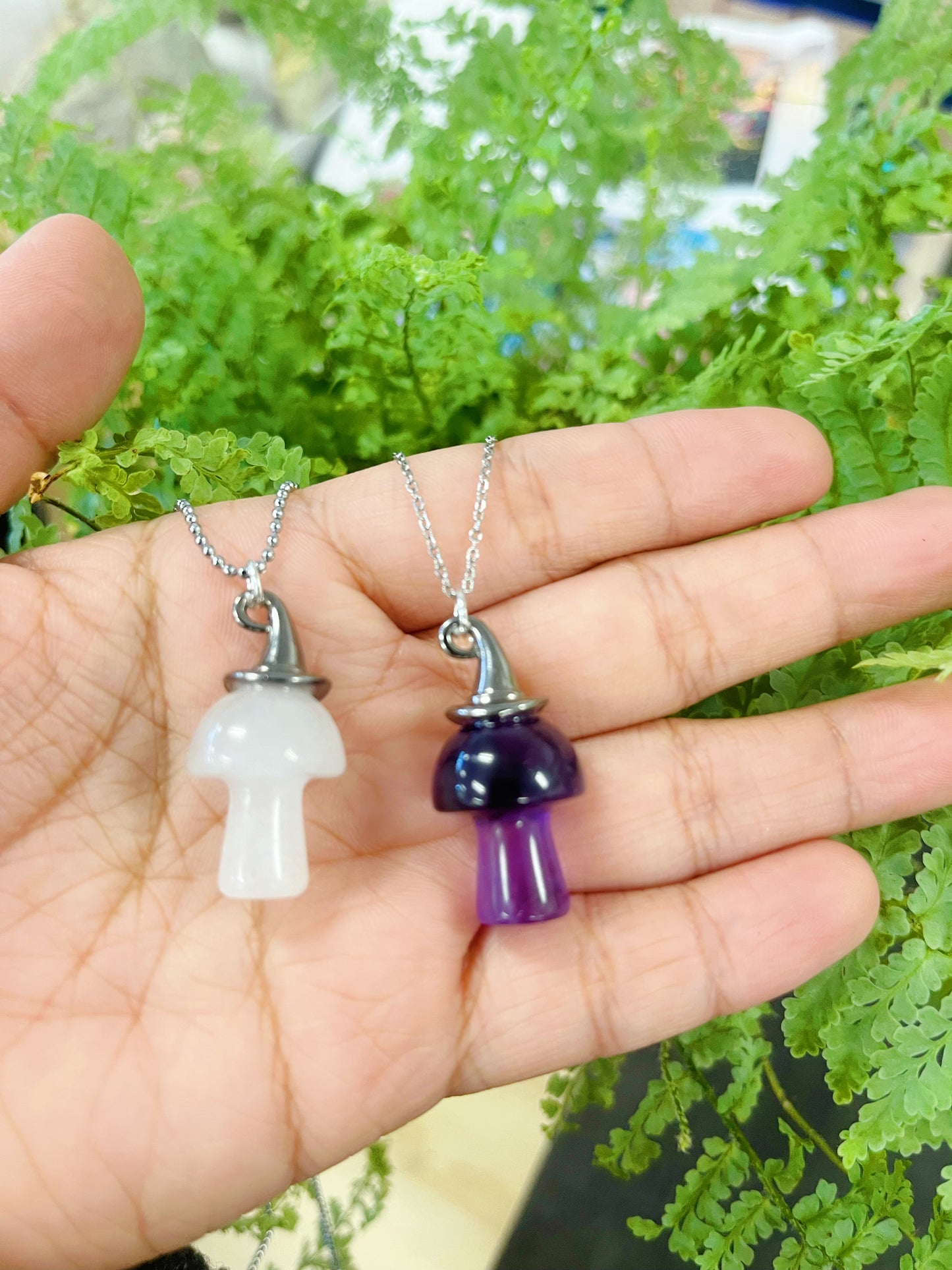 Mushroom necklace