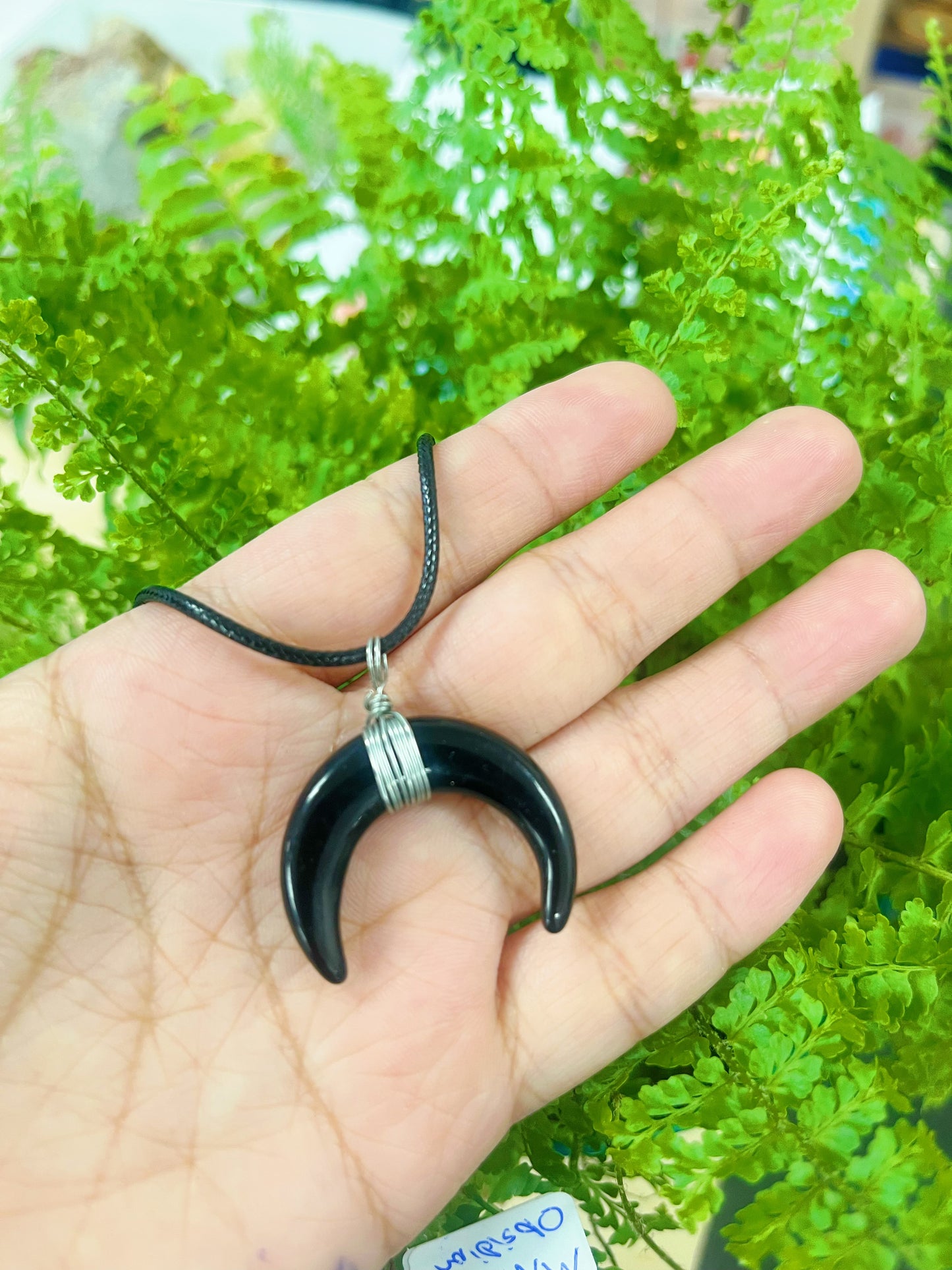 Downward Crescent Moon Necklace