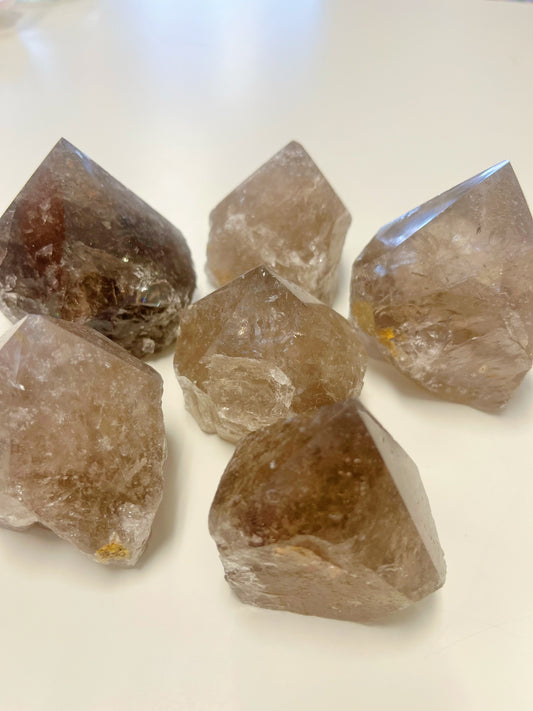 Rough Base Smoky Quartz Point Tower