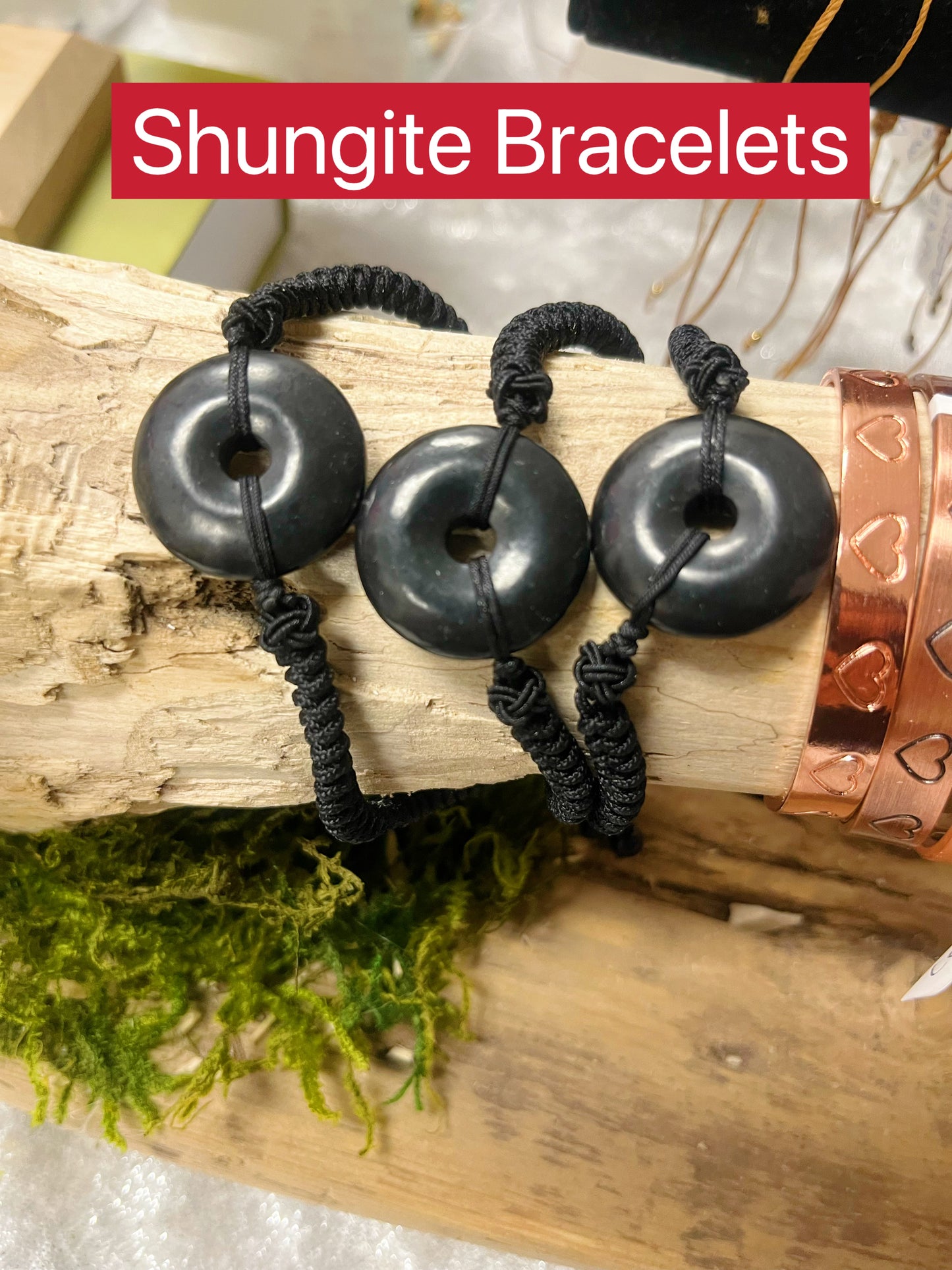 Shungite Donut Braid Bracelet