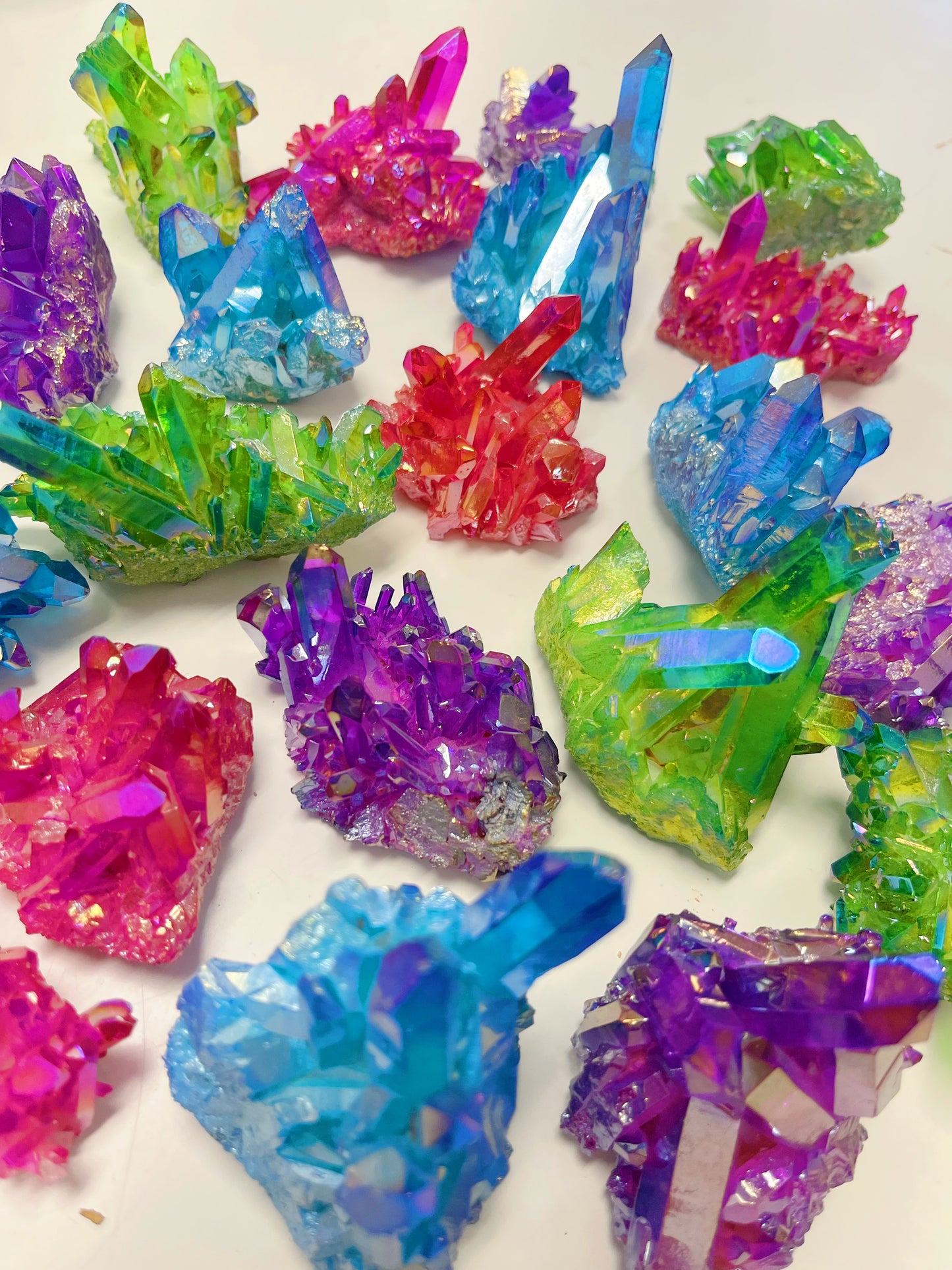 Aura Quartz Clusters