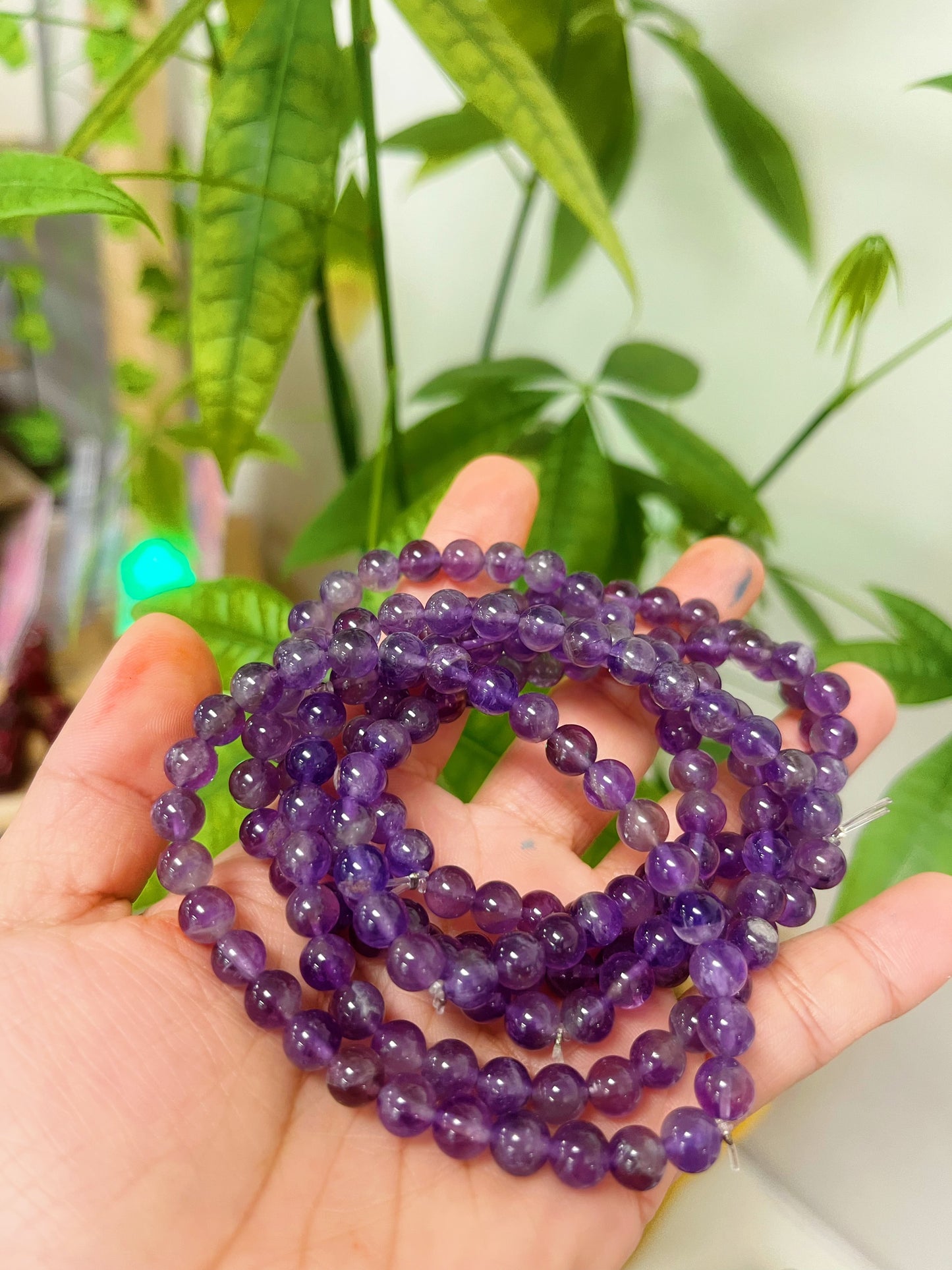 Amethyst Bead Bracelets Handmade