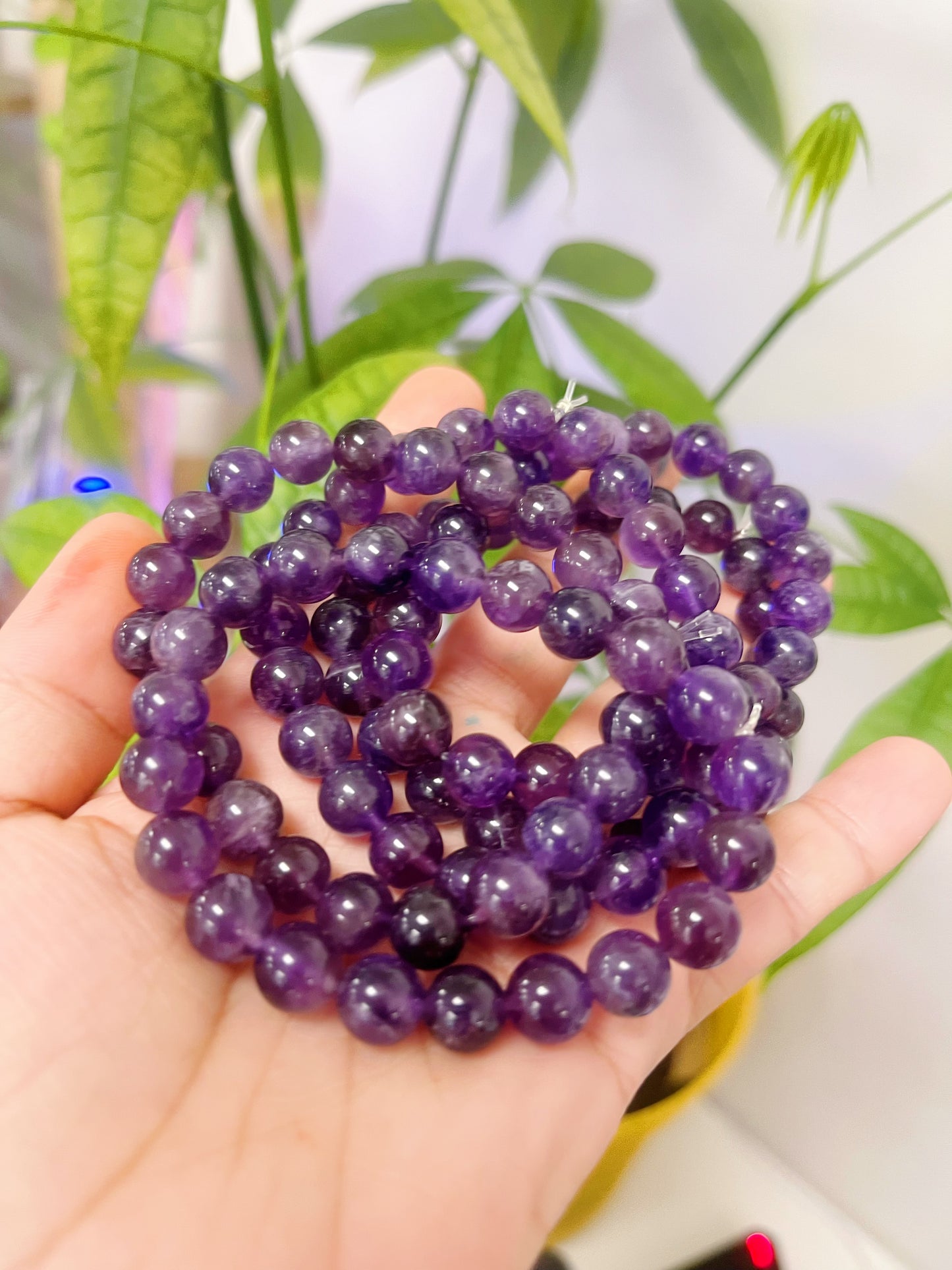 Amethyst Bead Bracelets Handmade