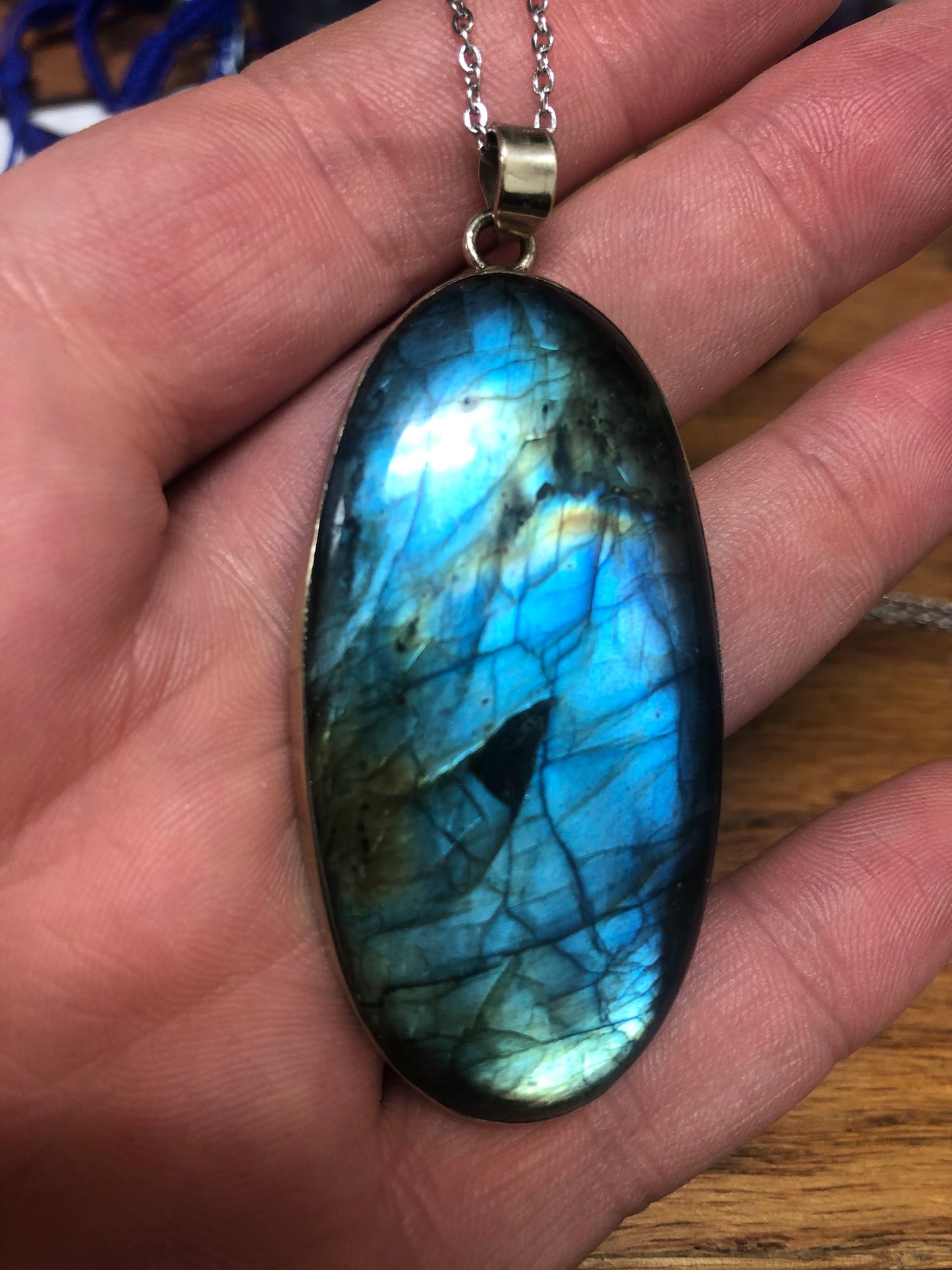 Labradorite Necklace 925 Silver