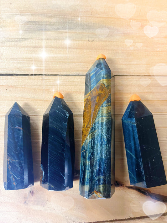 Blue Tigers Eye Towers