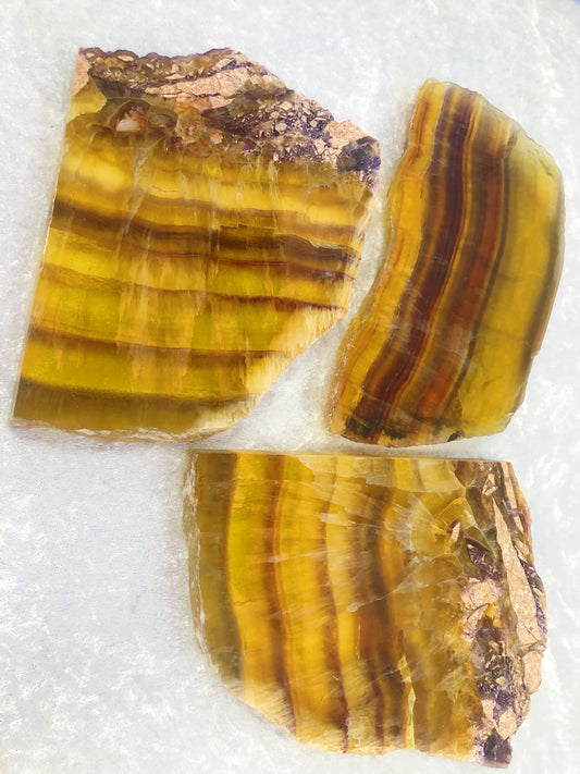 Yellow Fluorite Slab