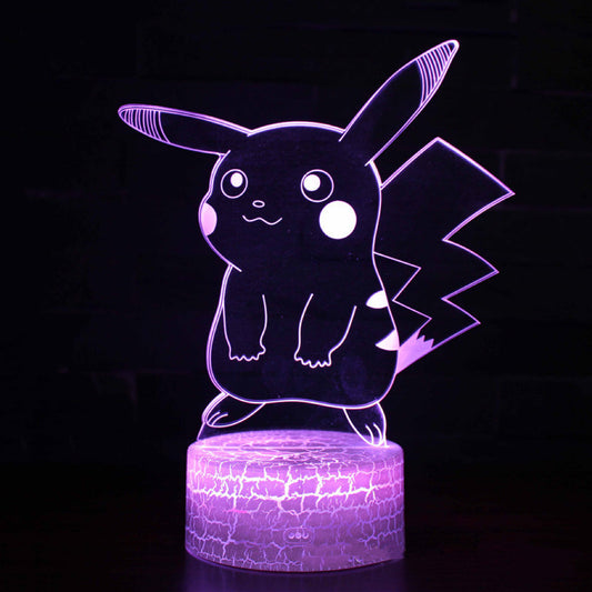 3D Pikachu LED light
