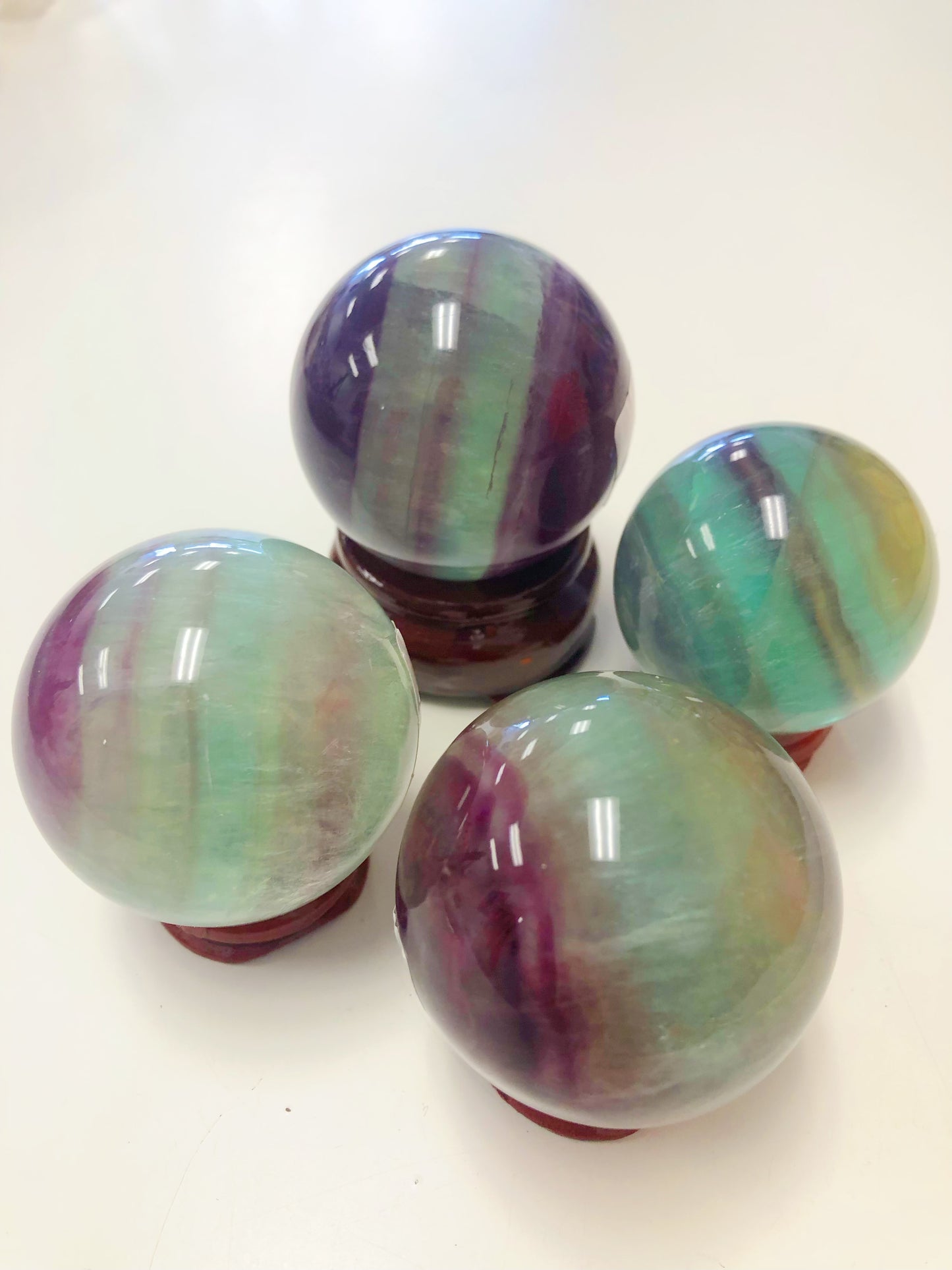 Rainbow Fluorite Sphere