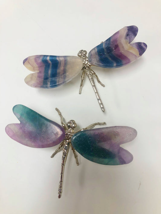 Rainbow Fluorite Dragonfly