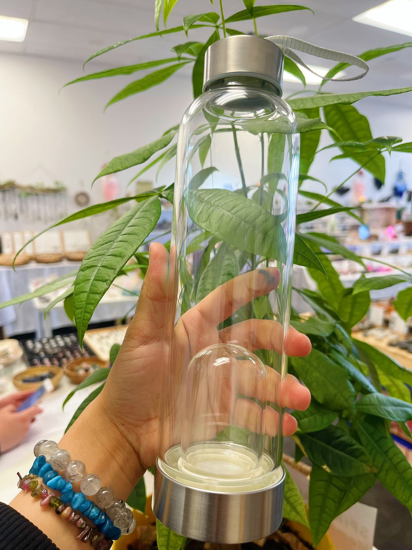 Bottle Gemstone Water Glass Bottle