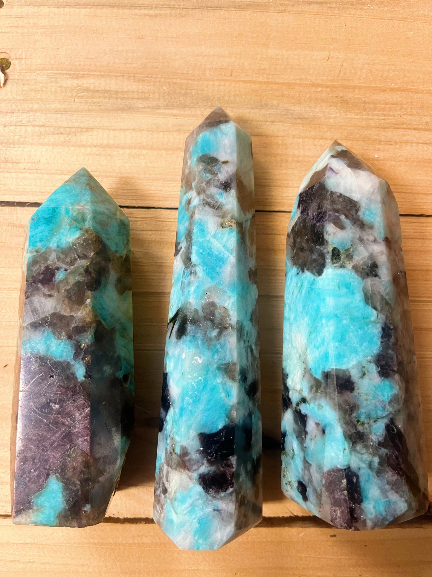 Amazonite Smoky Quartz Lepidolite Tower