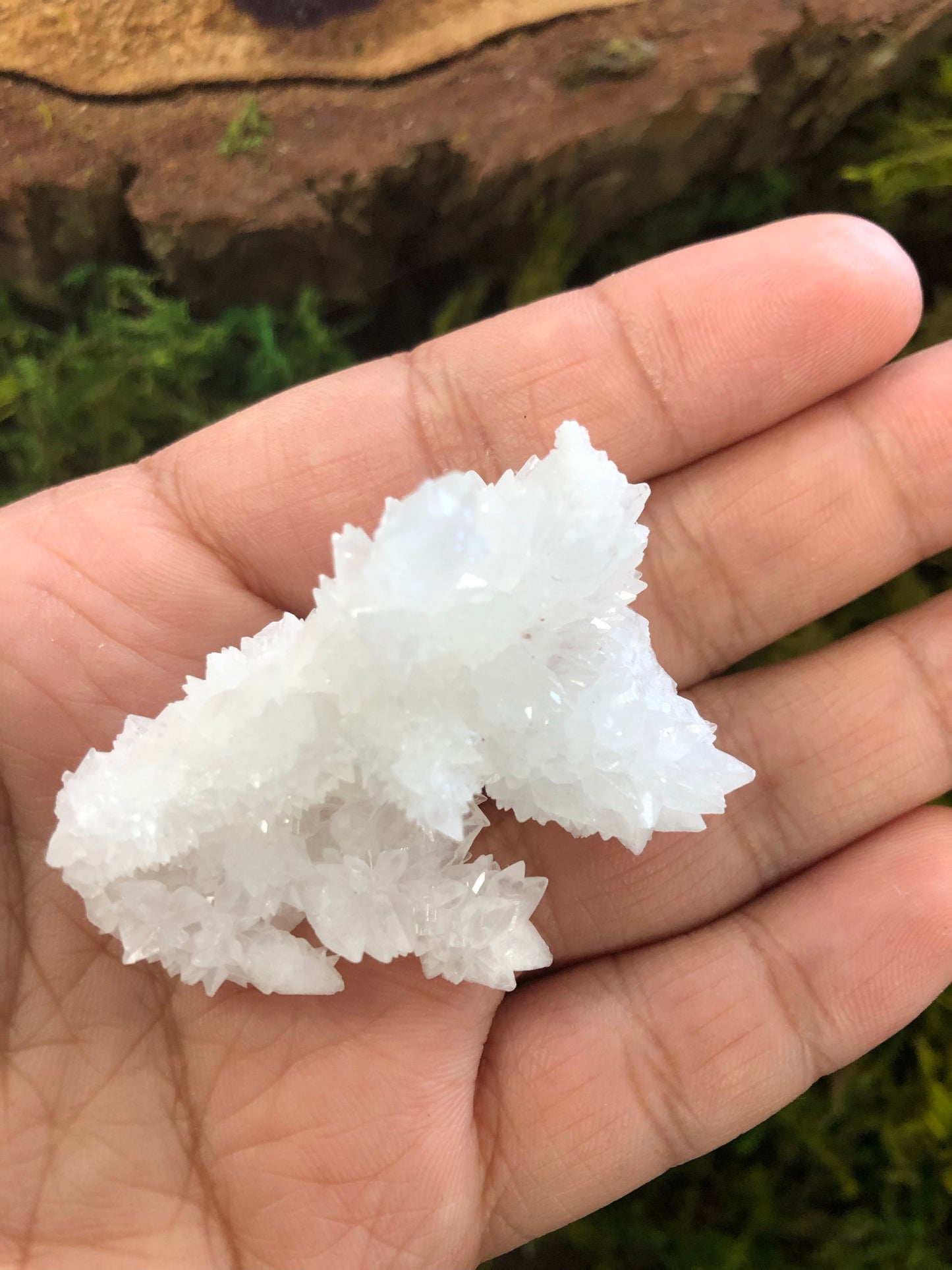 White Aragonite Clusters