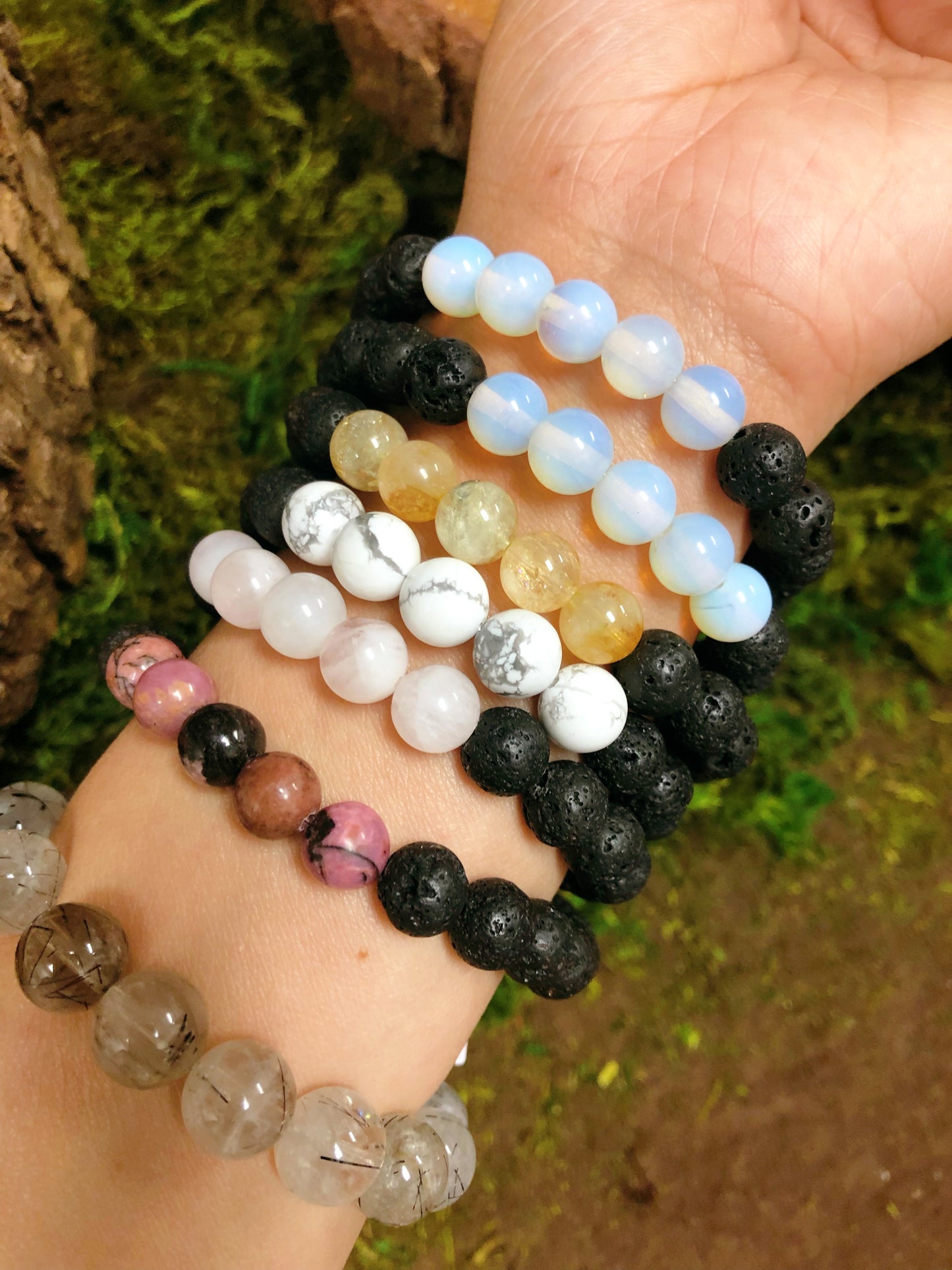 Gemstone Essential Oil Bracelet