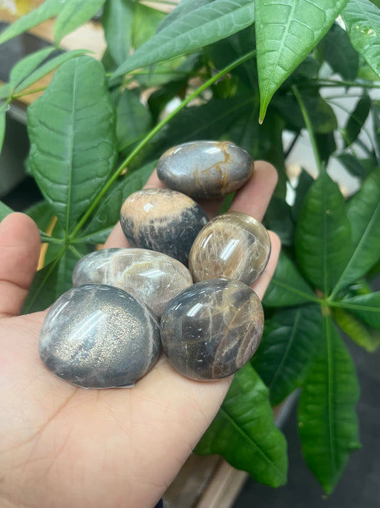 Black Moonstone Tumbled