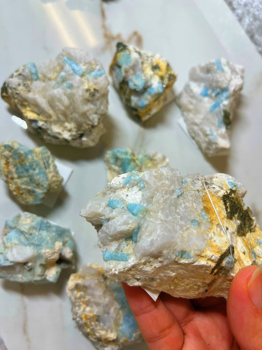 Aquamarine Clusters Mexican