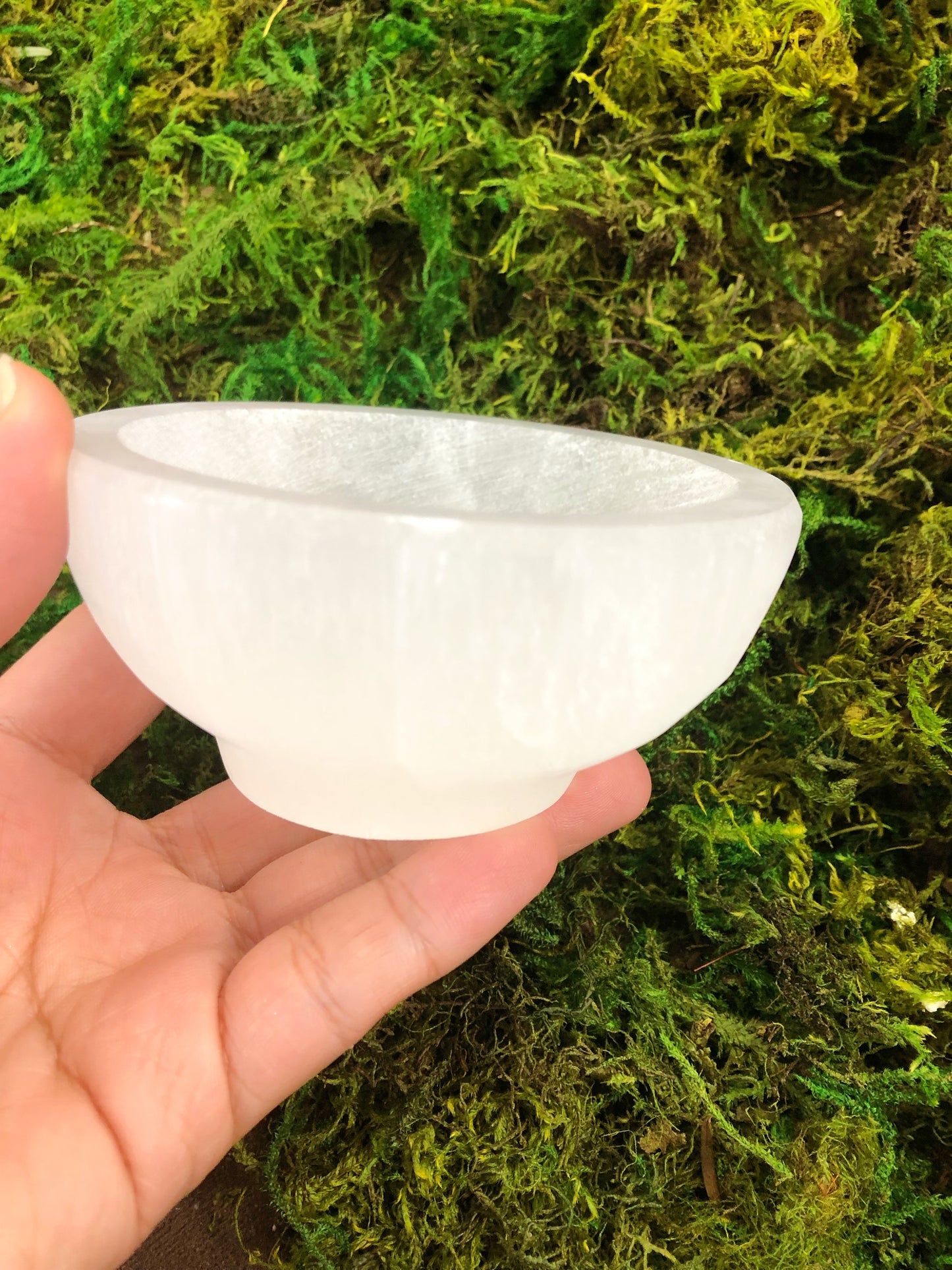 Selenite Bowl w/ Base