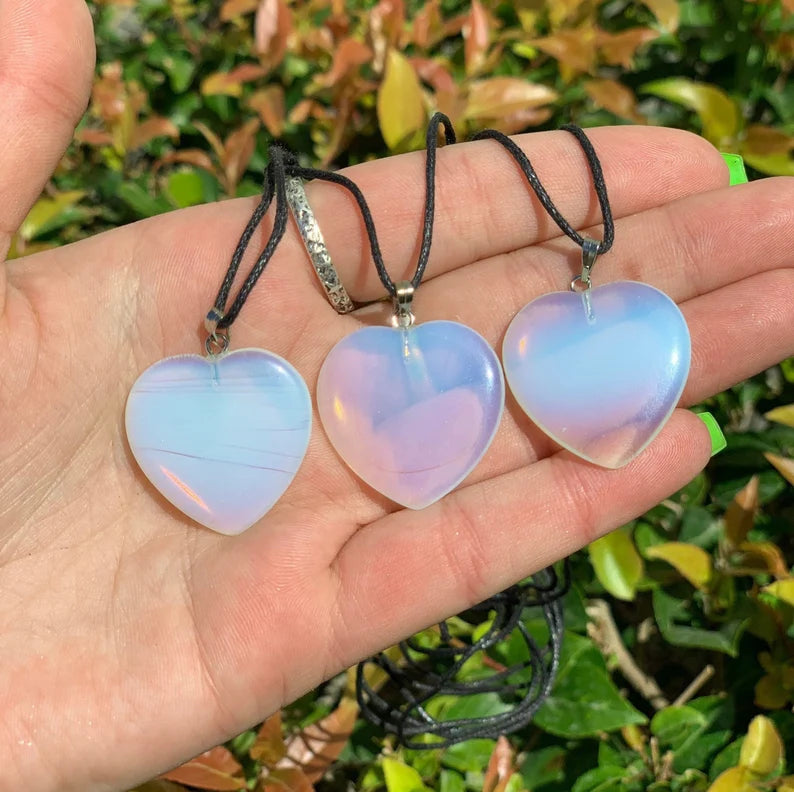 Heart Shaped Crystal Necklaces