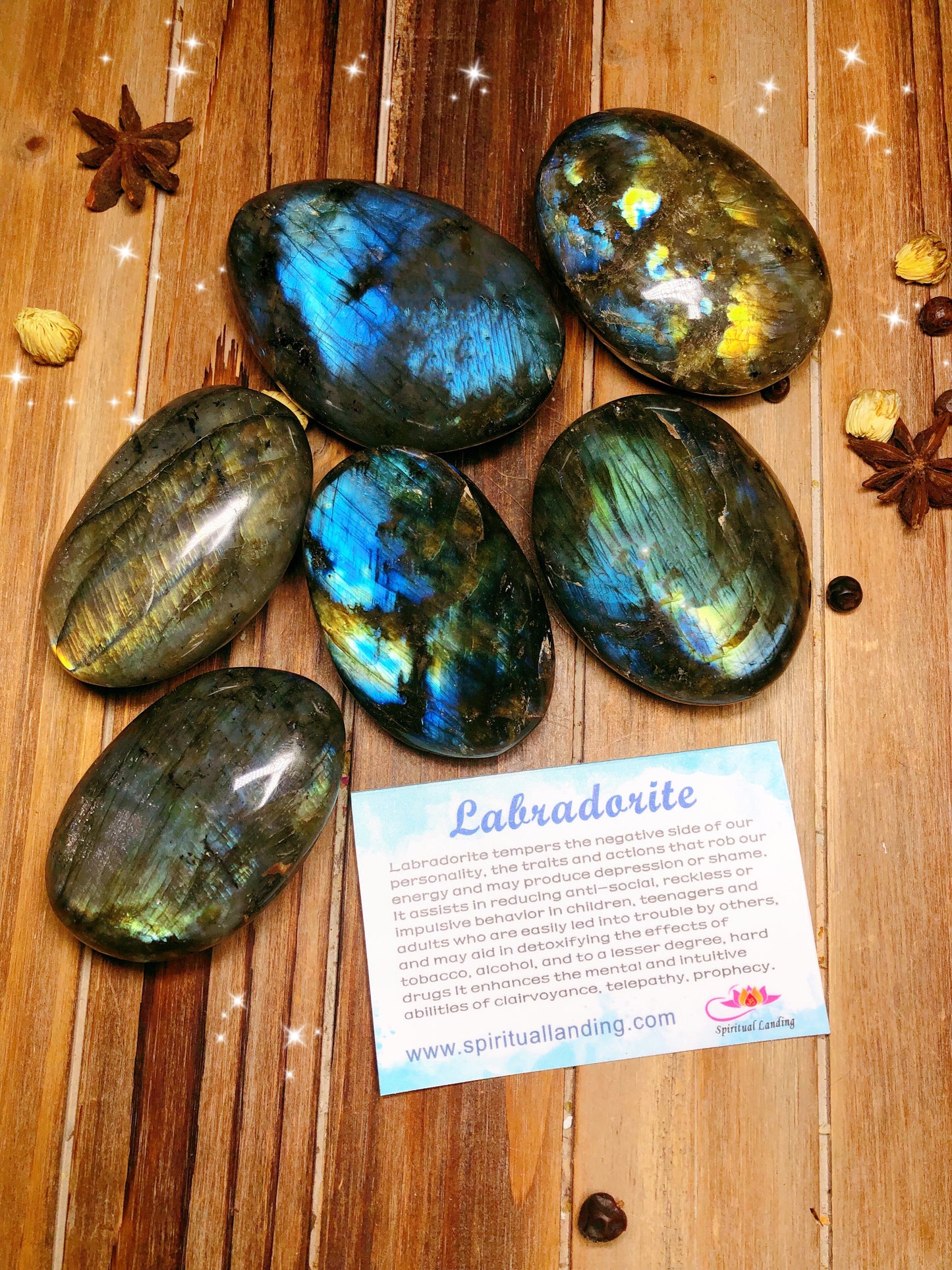 Labradorite Palm Stone