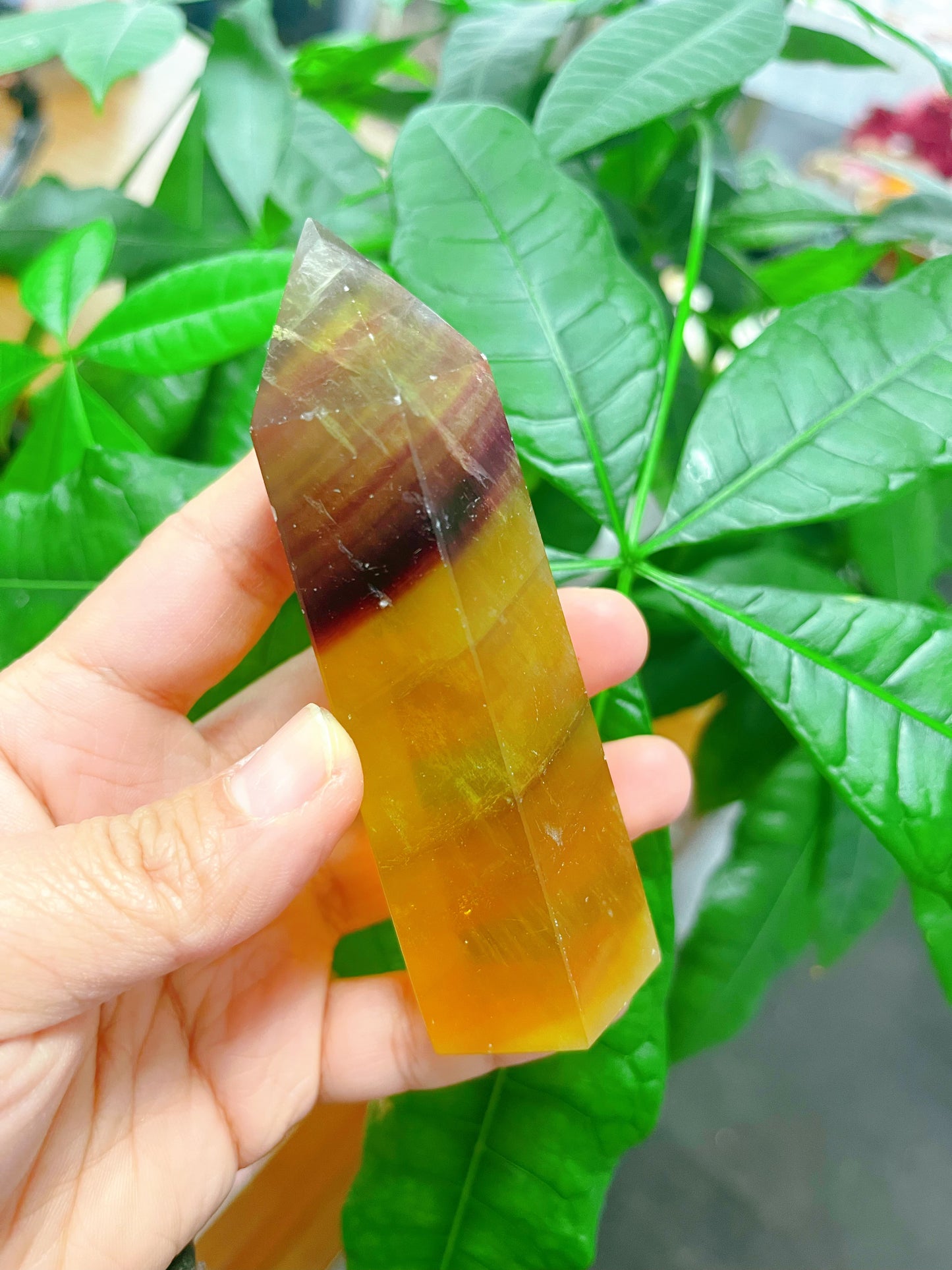 Yellow Fluorite Tower Point