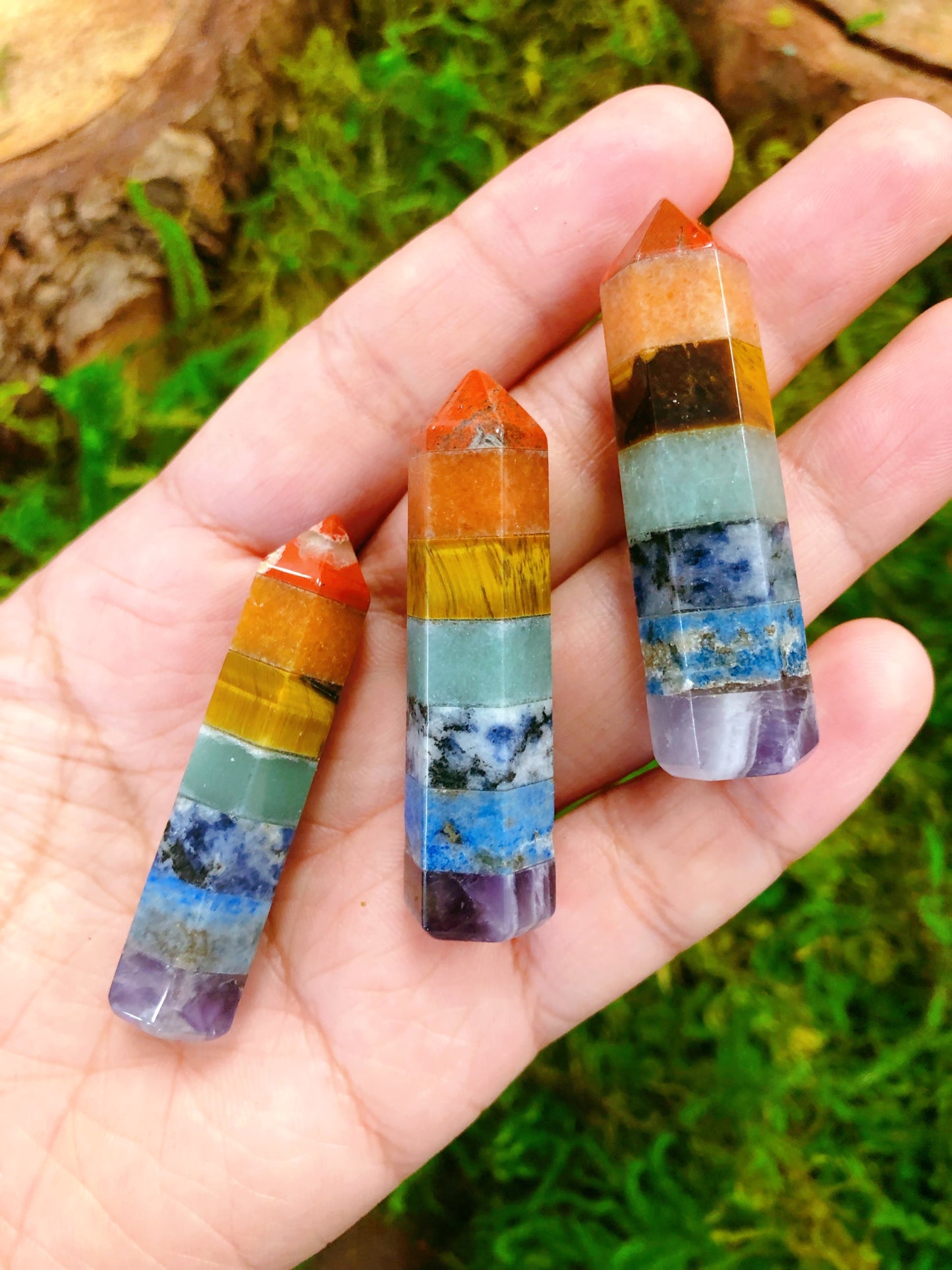 7 Chakra Mini Carvings