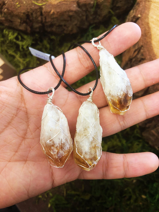 Citrine Point Necklace