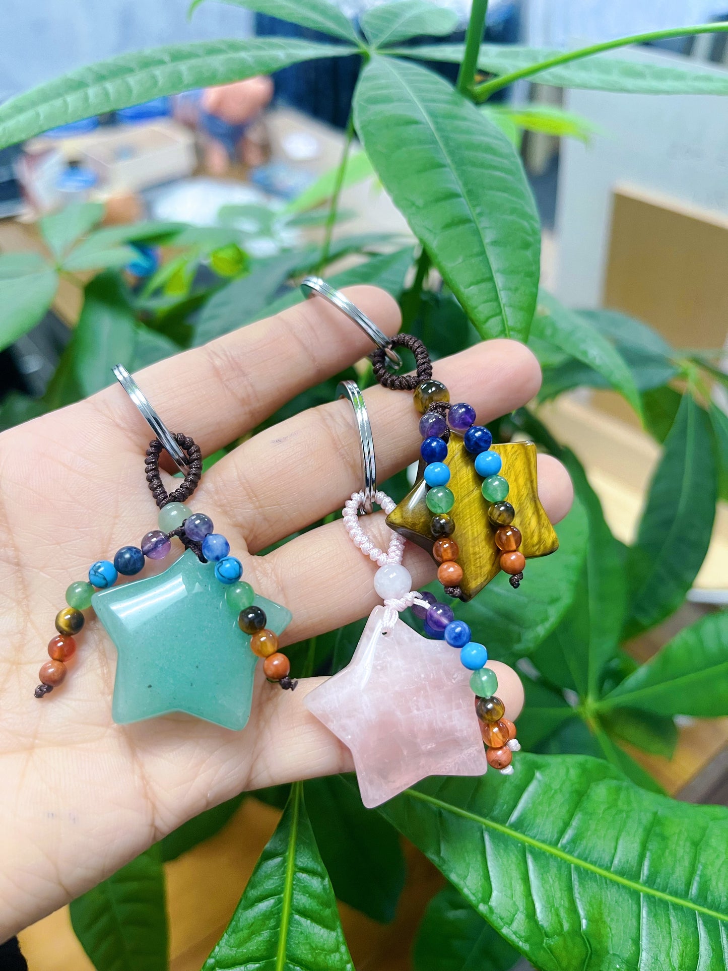 Star Chakra Keychain