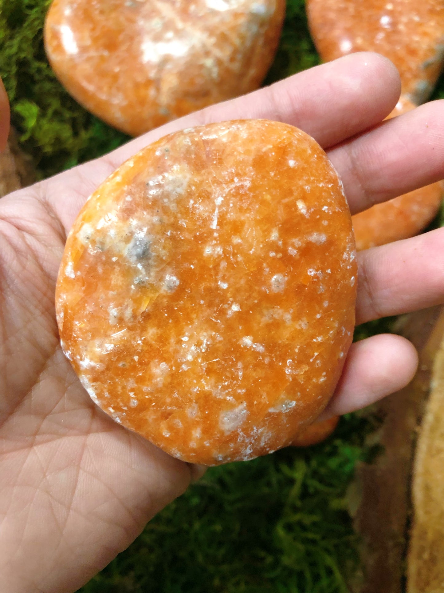 Orange Calcite Jumbo Palmstones