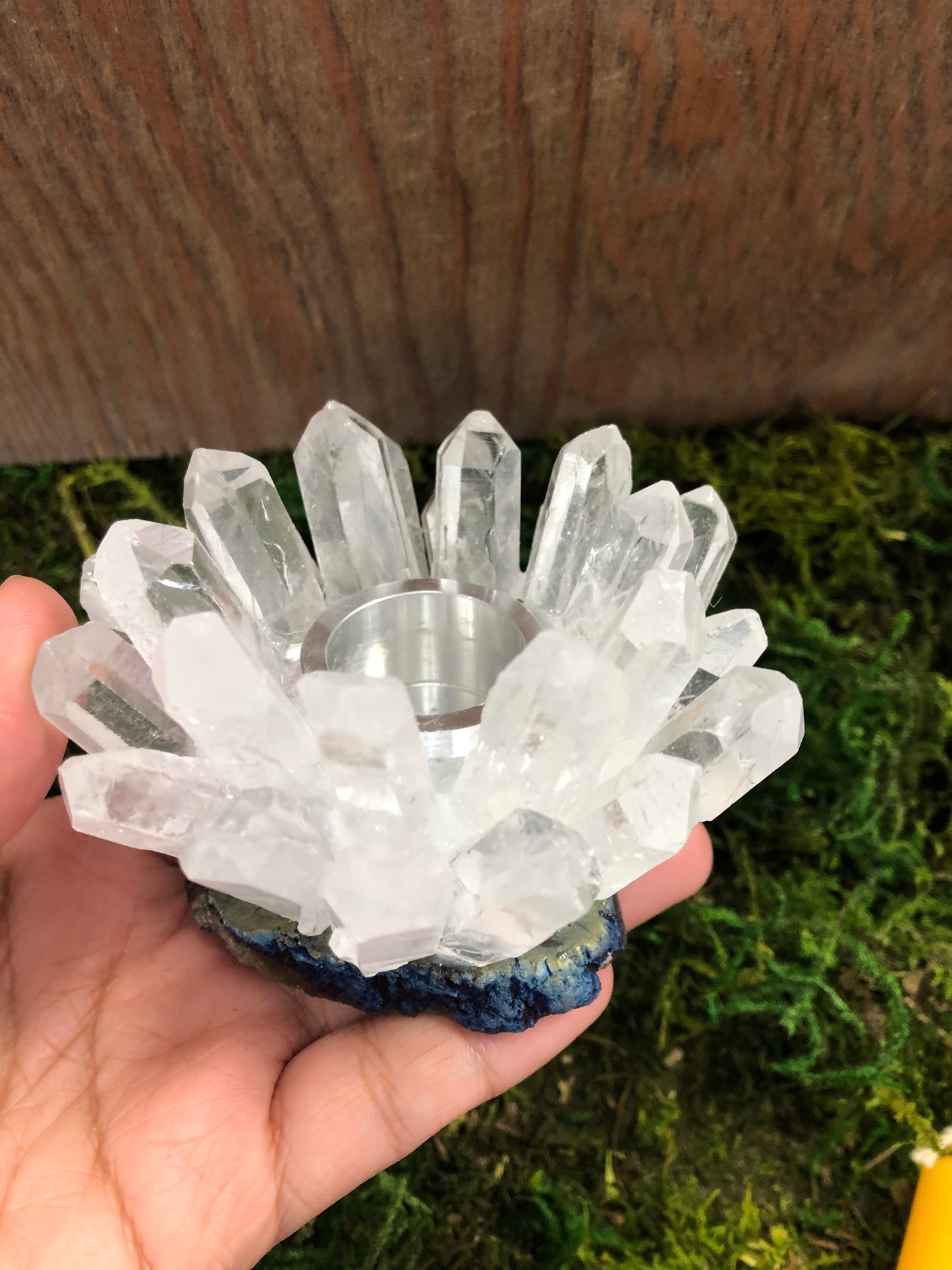 Crystal Point Chime Candle Holder