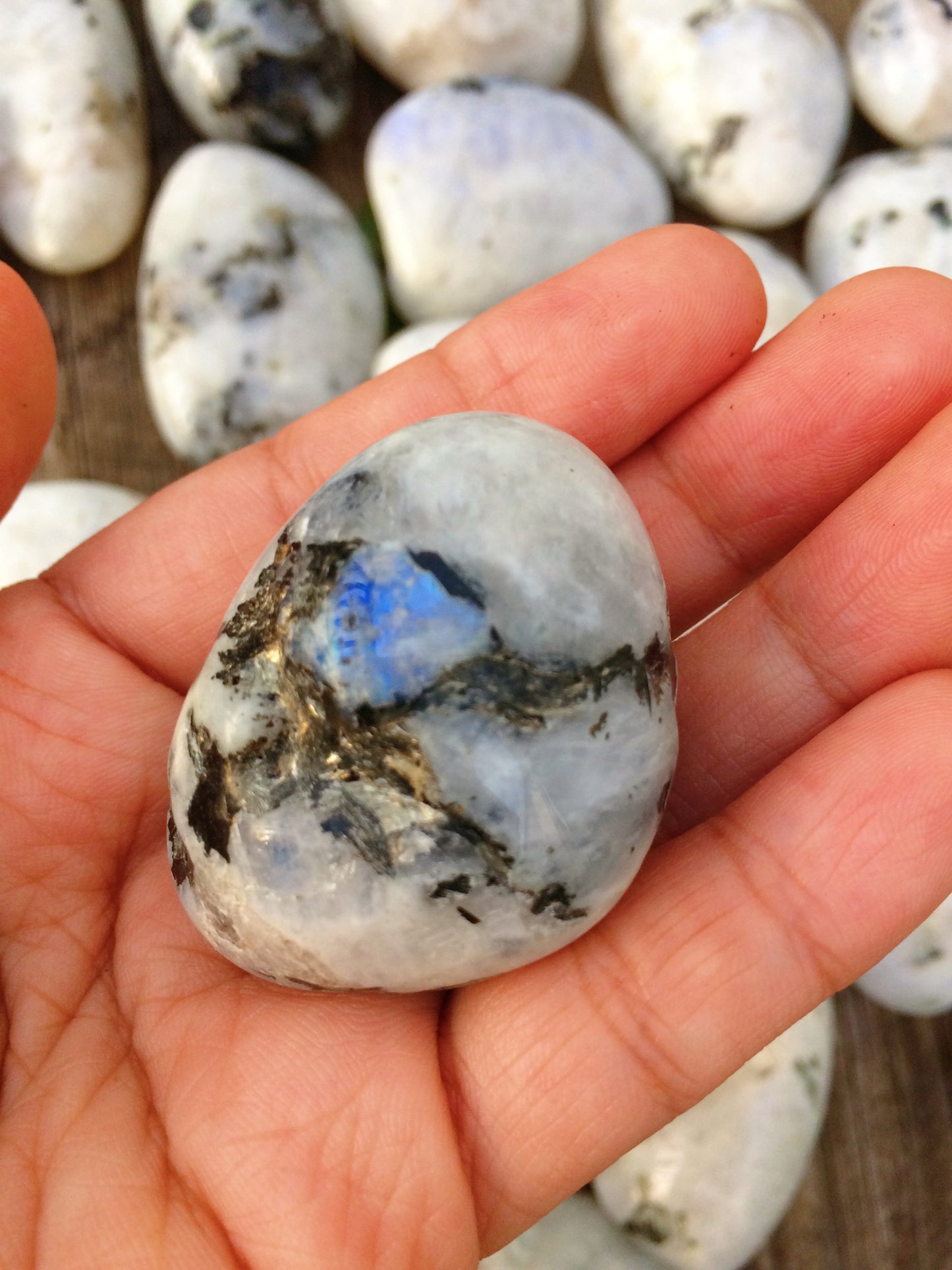 Rainbow Moonstone Tumbled