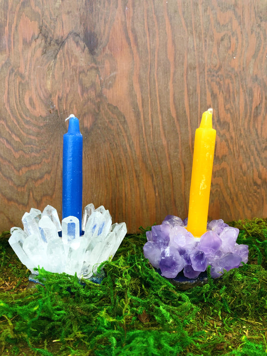 Crystal Point Chime Candle Holder