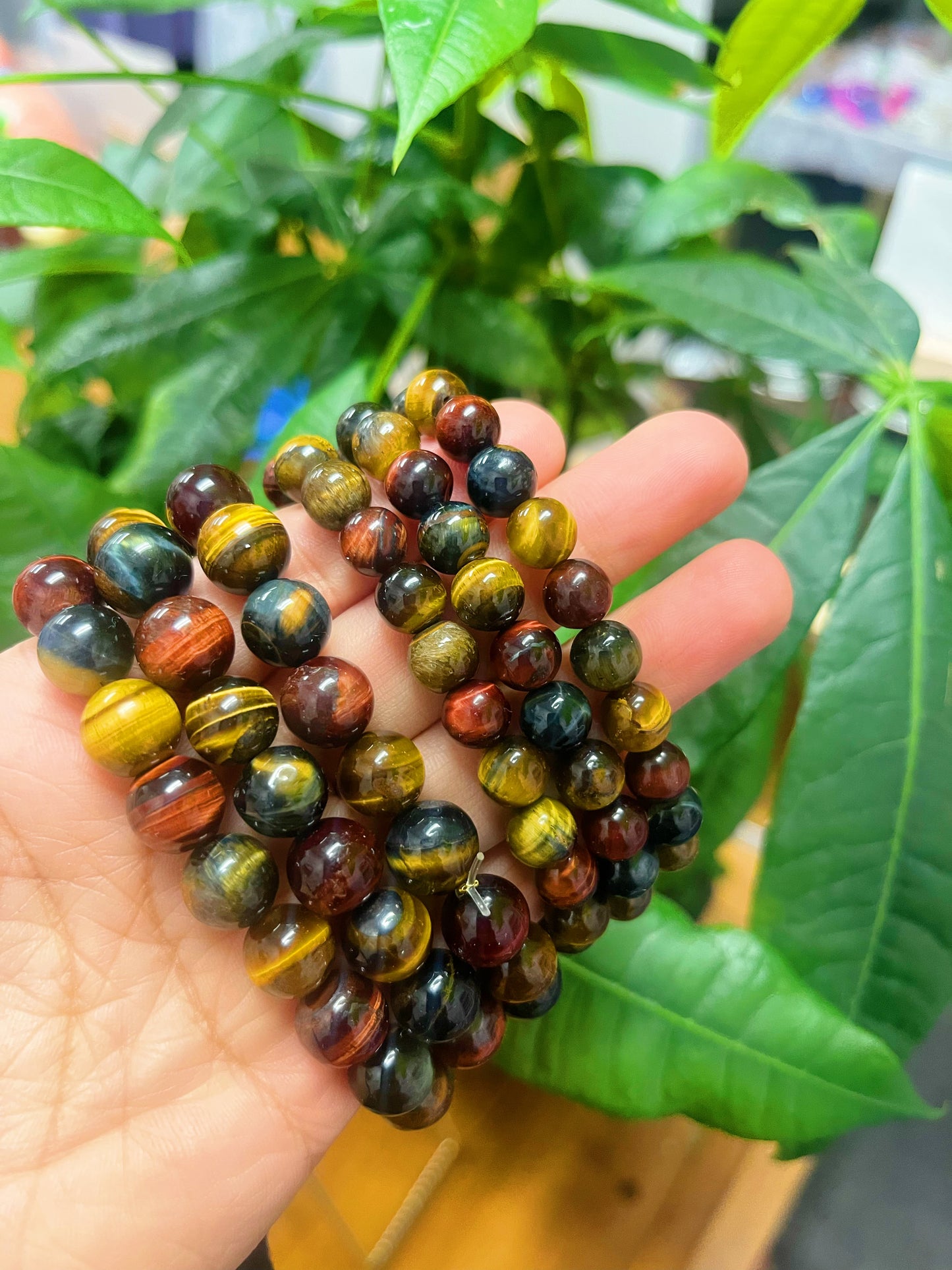 Mixed Tiger Eye Bracelet ( 8 mm or 10 mm)