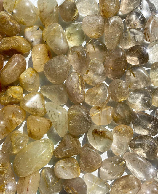 Rutilated Quartz Tumbled