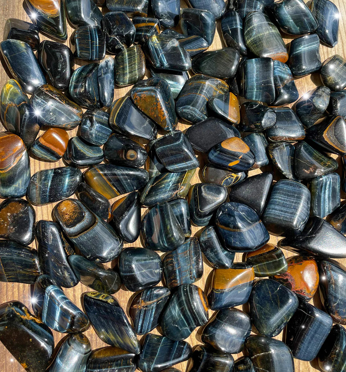 Blue Tigers Eye Tumbled