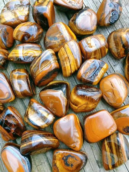 Tigers Eye Tumbled