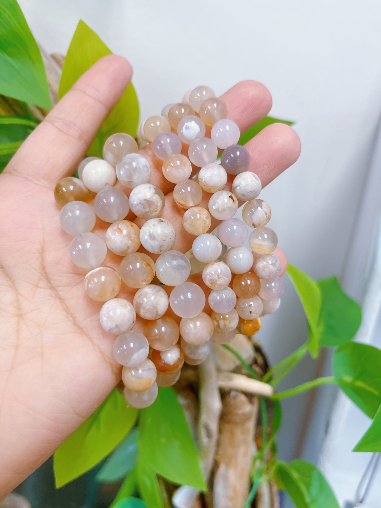 Flower Agate Bracelet