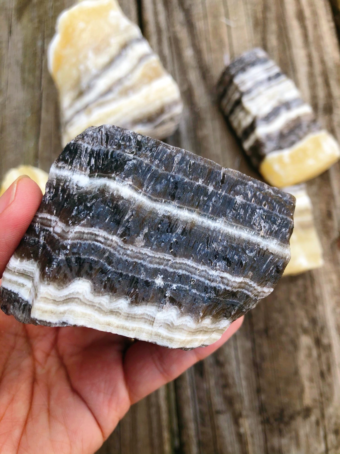 Zebra Calcite Small Rough