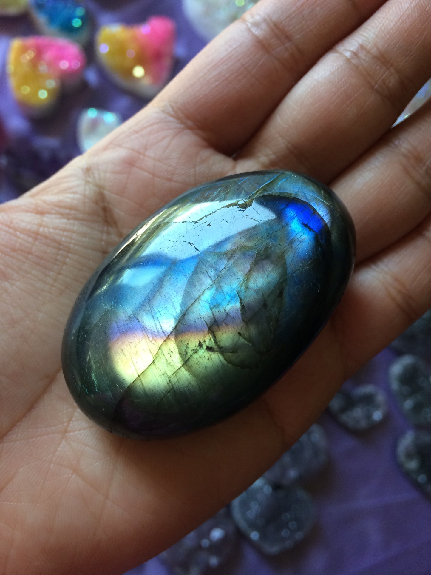 Labradorite Palm Stone