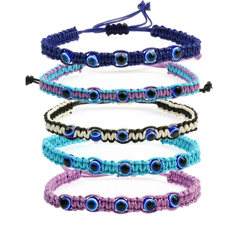 Hand-Woven Evil eye Bracelet