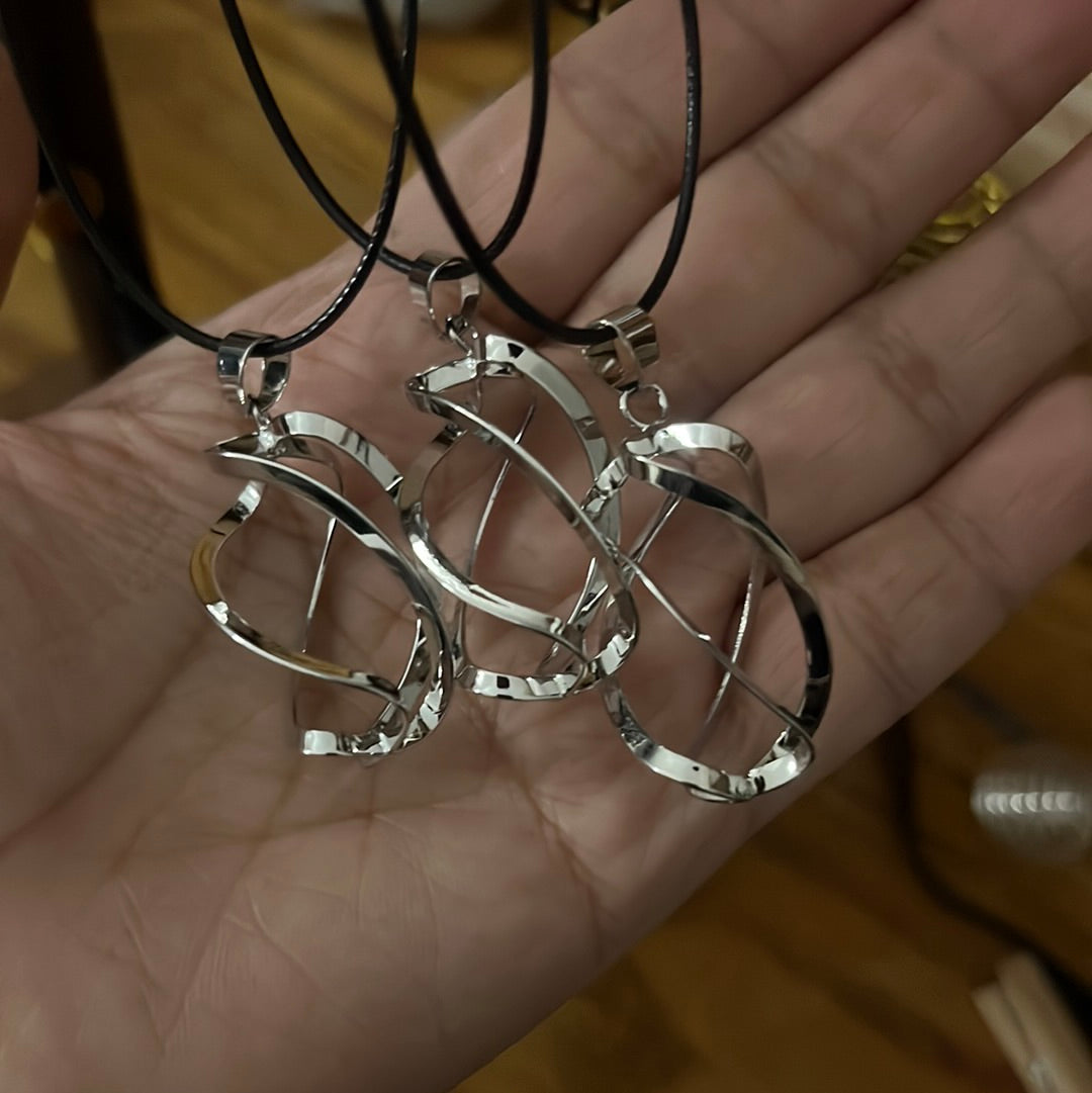 Gemstone Cage pendant CYO Necklace  (no crystal included )