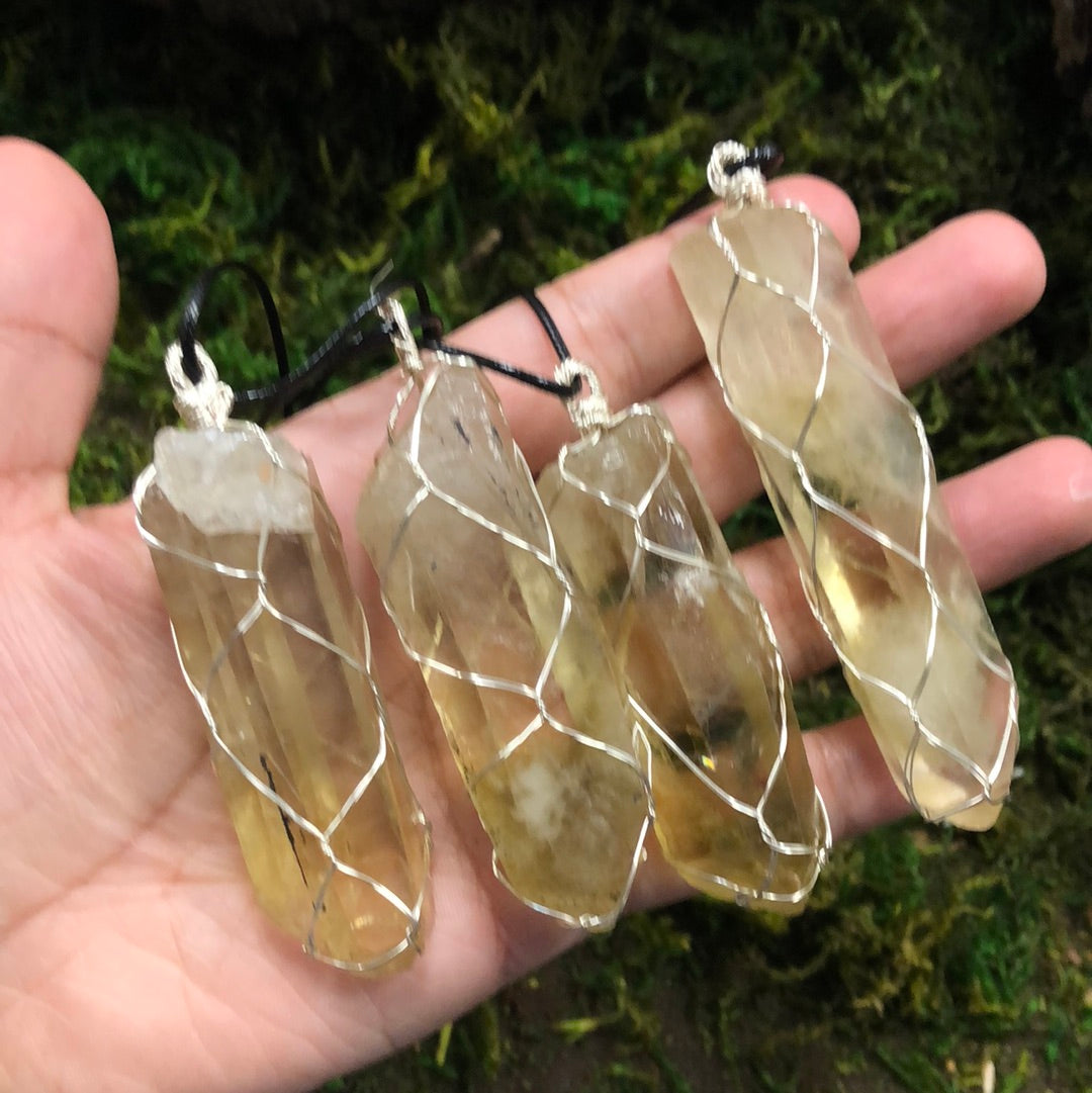 Smoky Citrine Point Necklace