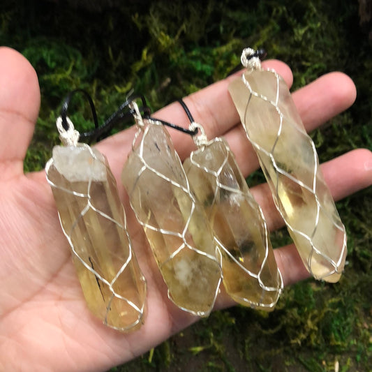 Smoky Citrine Point Necklace