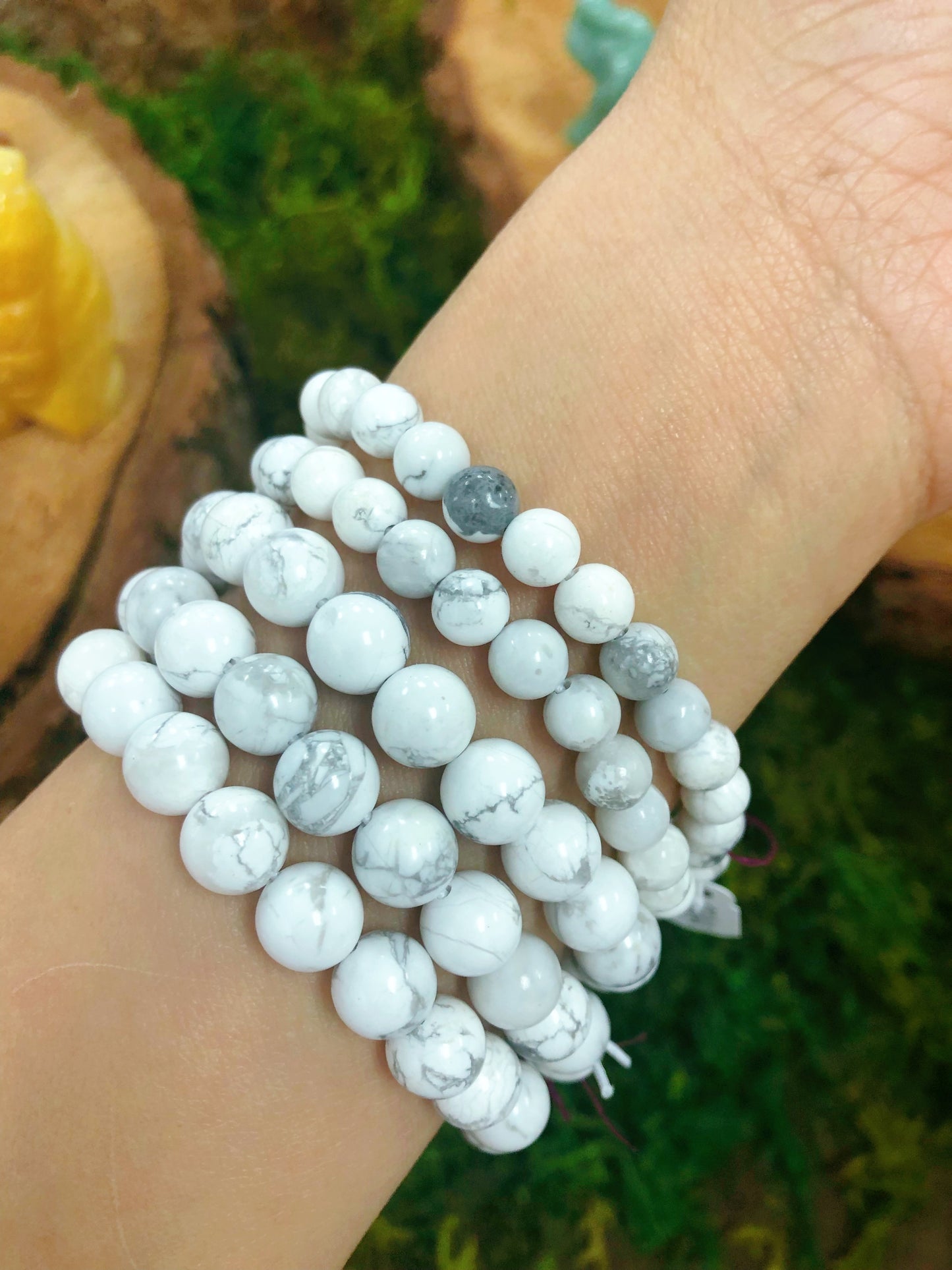 White Howlite bracelet