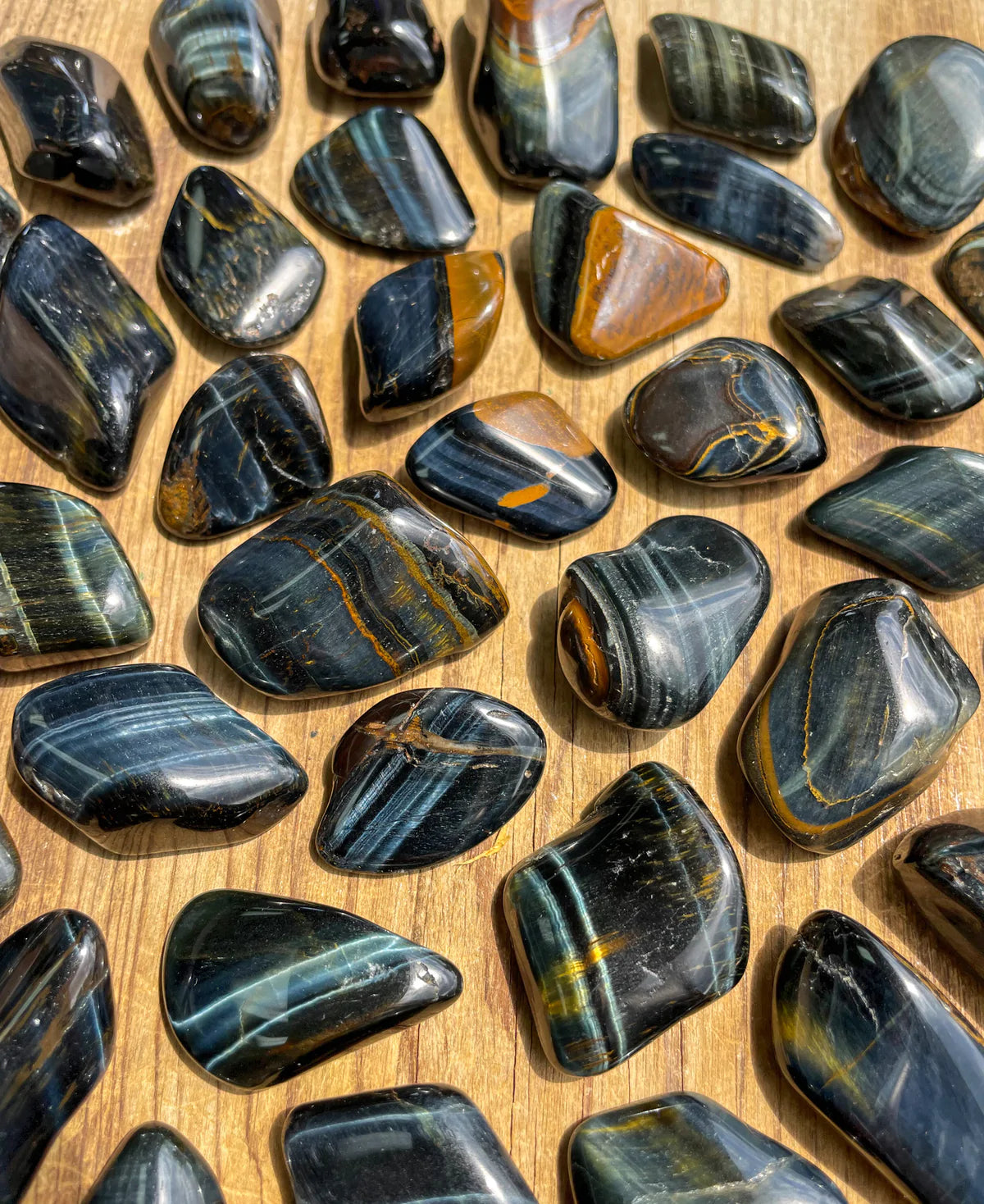 Blue Tigers Eye Tumbled