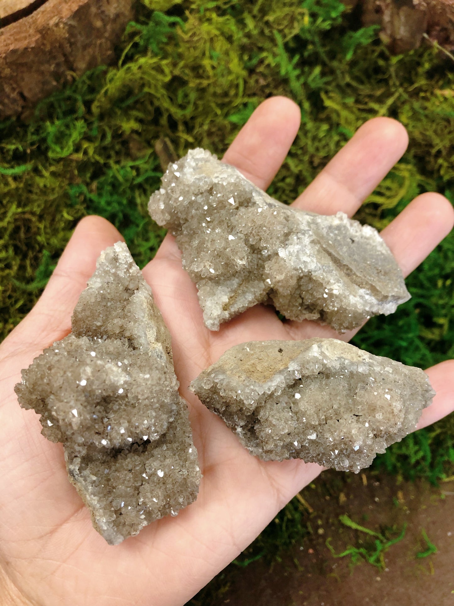 Druzy Herkimer Diamond Cluster