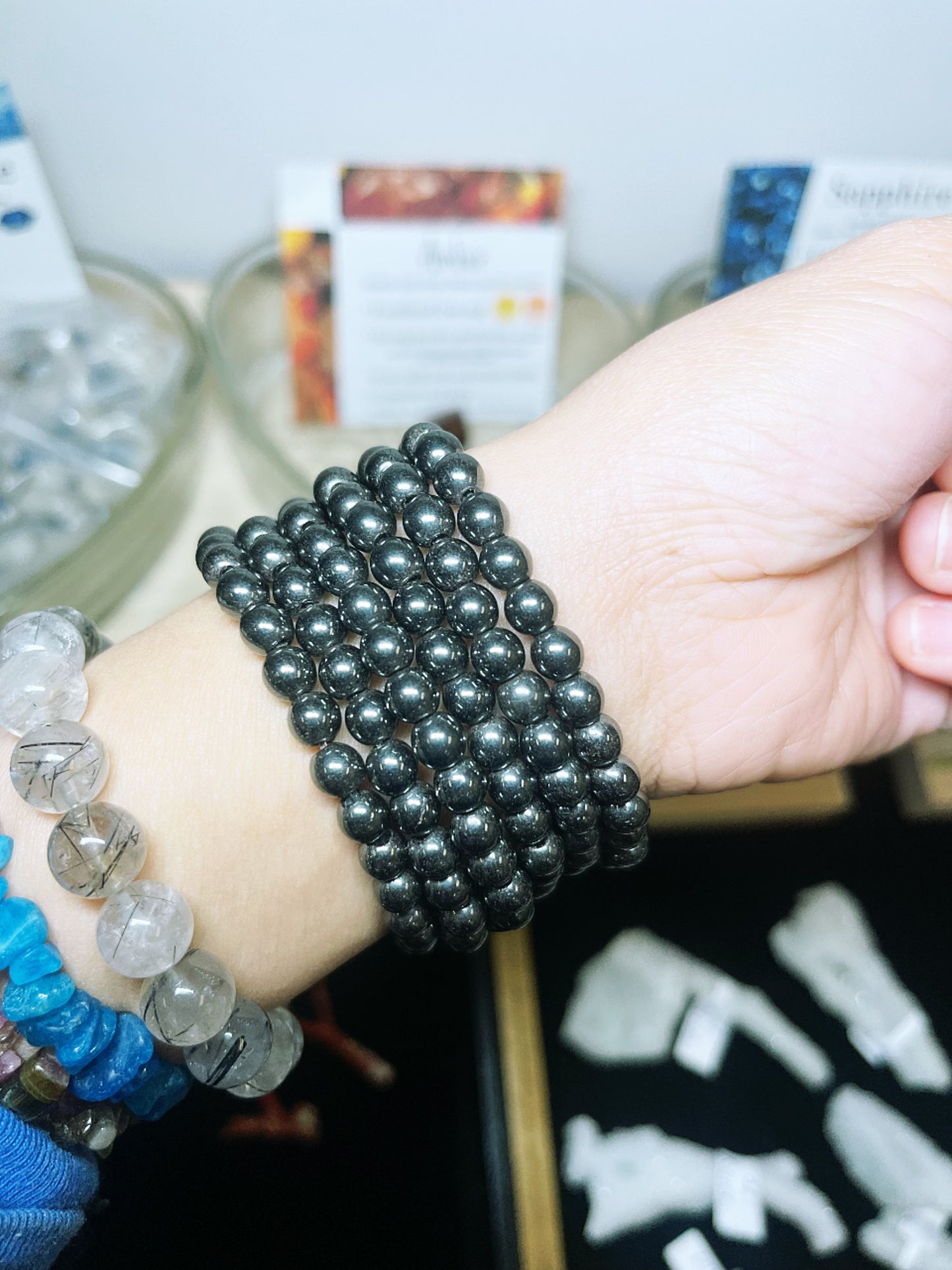 Hematite Bracelet Magnetic handmade