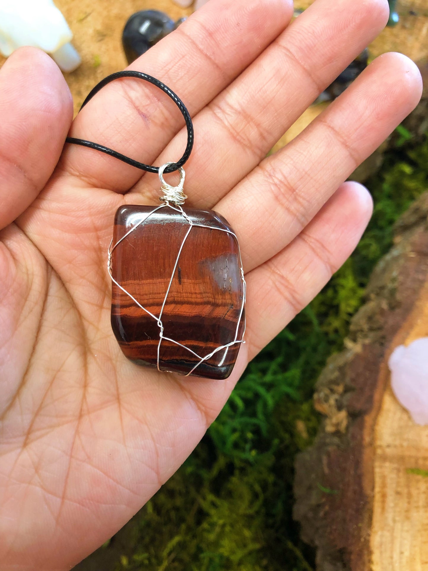 Red tiger eye necklace