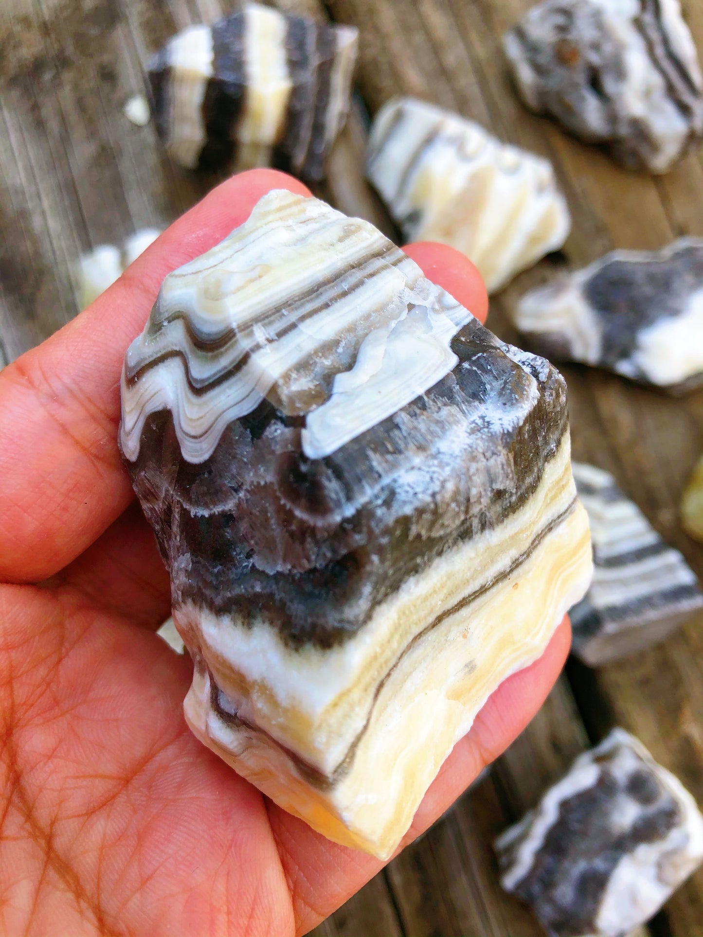 Zebra Calcite Small Rough