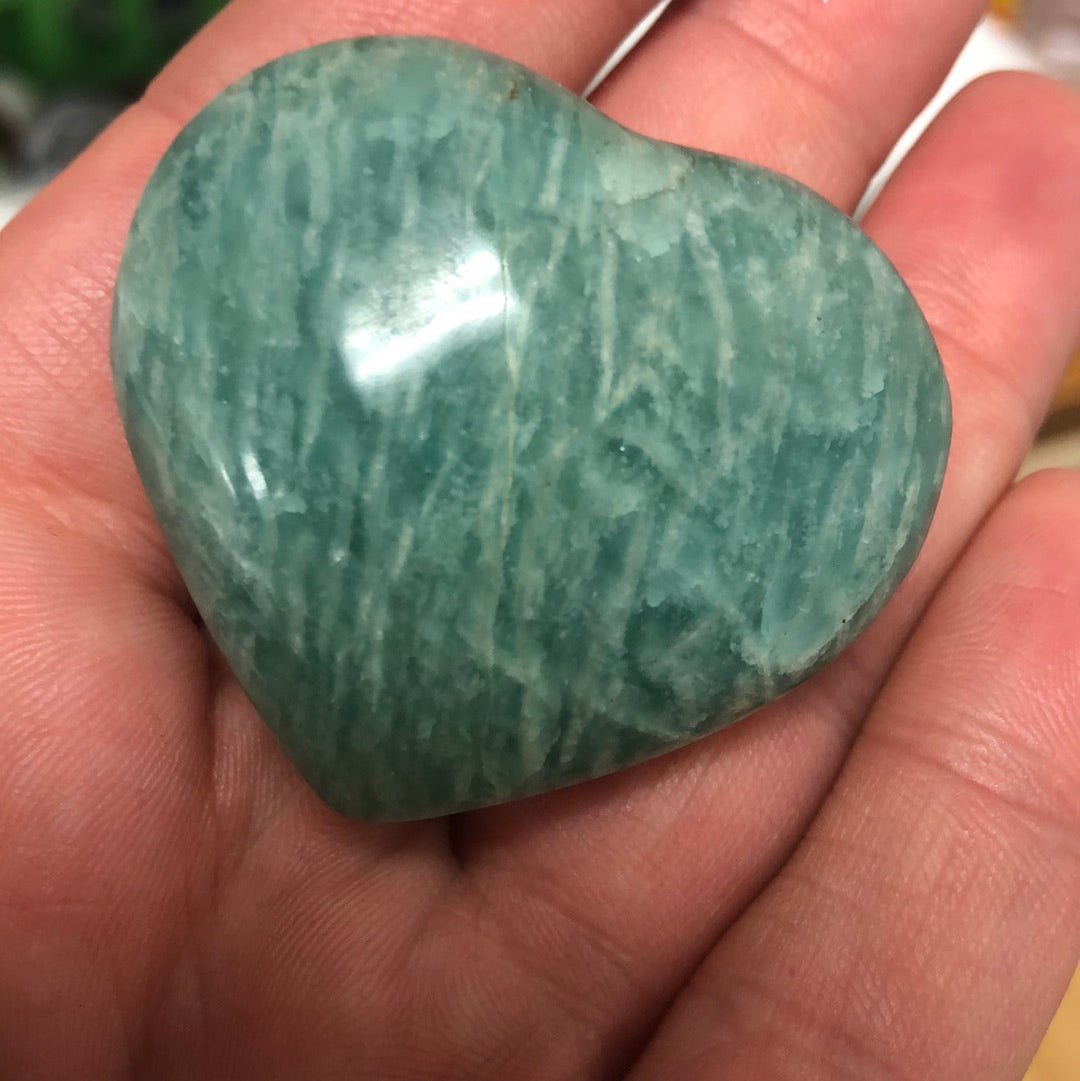 Amazonite Hearts