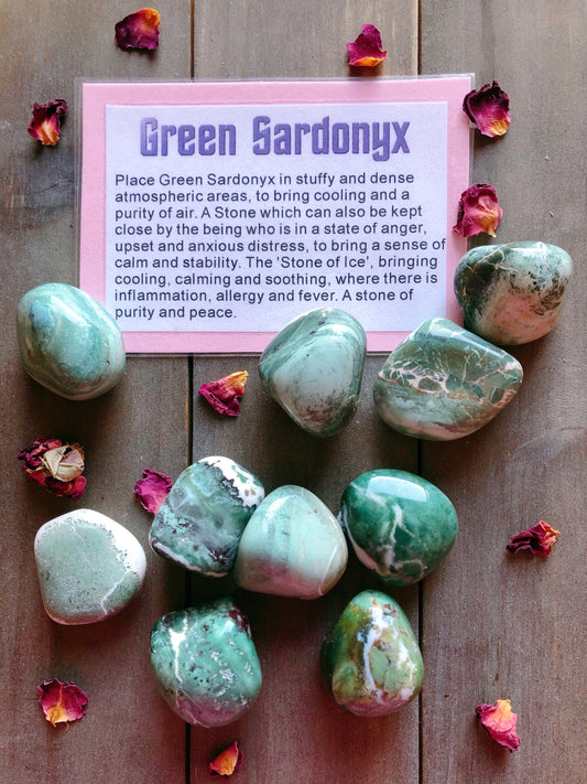 Green Sardonyx Tumbled