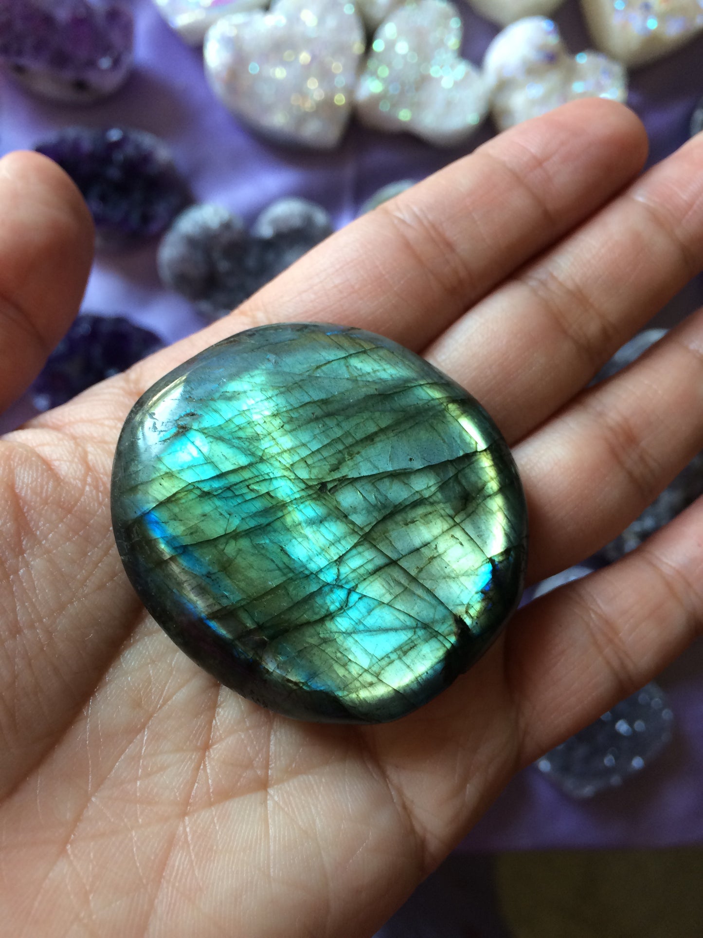 Labradorite Palm Stone